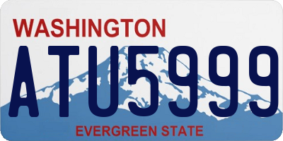 WA license plate ATU5999