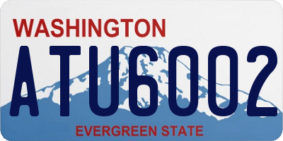 WA license plate ATU6002