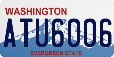 WA license plate ATU6006