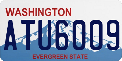 WA license plate ATU6009