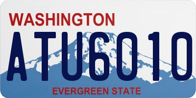 WA license plate ATU6010