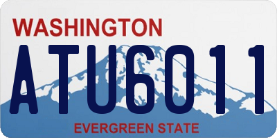 WA license plate ATU6011