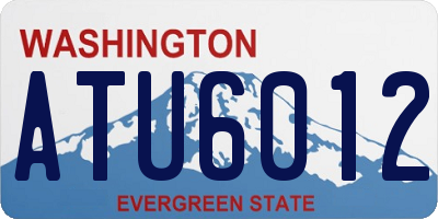 WA license plate ATU6012