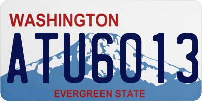 WA license plate ATU6013