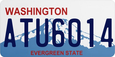 WA license plate ATU6014