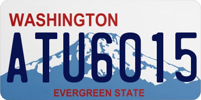 WA license plate ATU6015