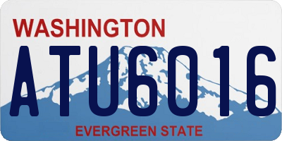 WA license plate ATU6016