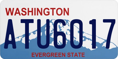 WA license plate ATU6017