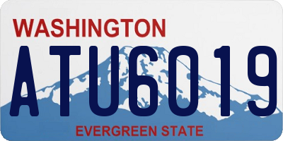 WA license plate ATU6019