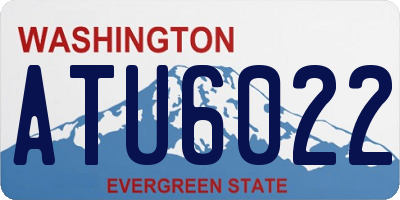 WA license plate ATU6022