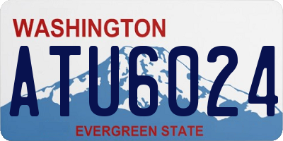 WA license plate ATU6024