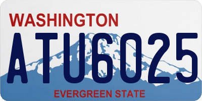WA license plate ATU6025