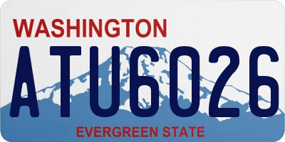 WA license plate ATU6026