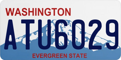 WA license plate ATU6029