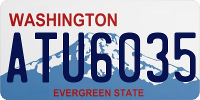 WA license plate ATU6035