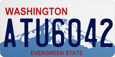 WA license plate ATU6042