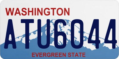 WA license plate ATU6044