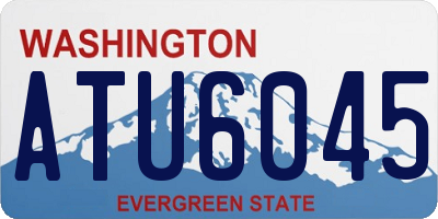 WA license plate ATU6045