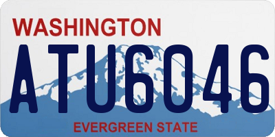WA license plate ATU6046