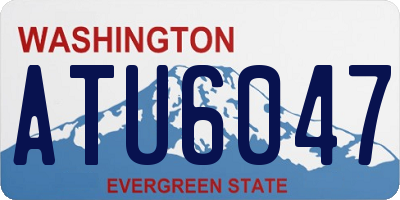 WA license plate ATU6047