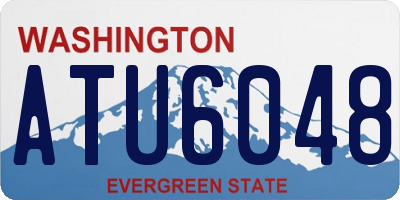 WA license plate ATU6048