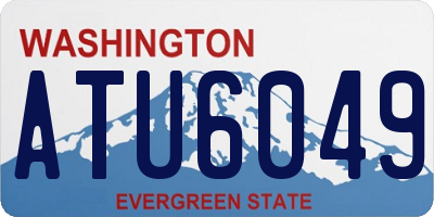 WA license plate ATU6049