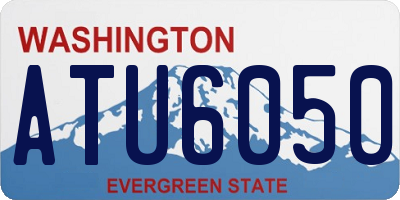 WA license plate ATU6050