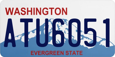 WA license plate ATU6051