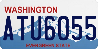 WA license plate ATU6055