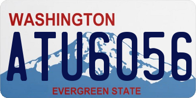 WA license plate ATU6056