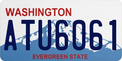 WA license plate ATU6061
