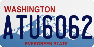 WA license plate ATU6062