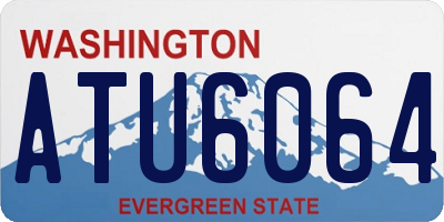 WA license plate ATU6064
