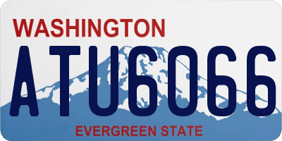 WA license plate ATU6066
