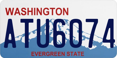 WA license plate ATU6074