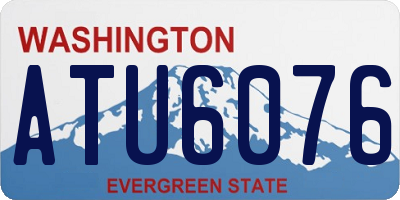 WA license plate ATU6076