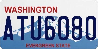 WA license plate ATU6080