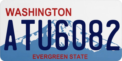 WA license plate ATU6082