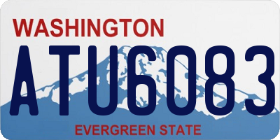 WA license plate ATU6083