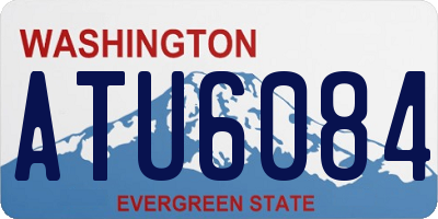 WA license plate ATU6084