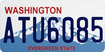 WA license plate ATU6085