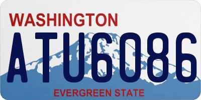 WA license plate ATU6086
