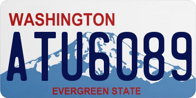 WA license plate ATU6089