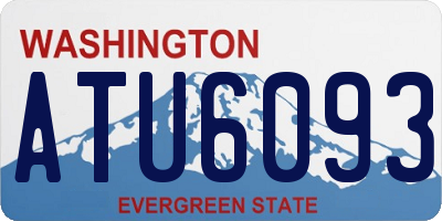 WA license plate ATU6093