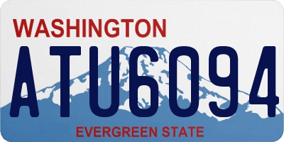 WA license plate ATU6094