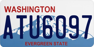WA license plate ATU6097