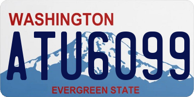 WA license plate ATU6099