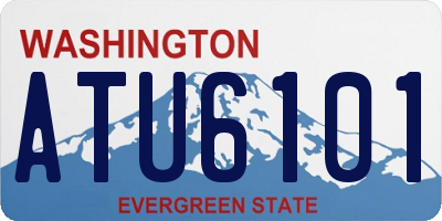 WA license plate ATU6101