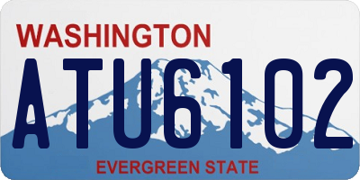 WA license plate ATU6102
