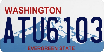 WA license plate ATU6103